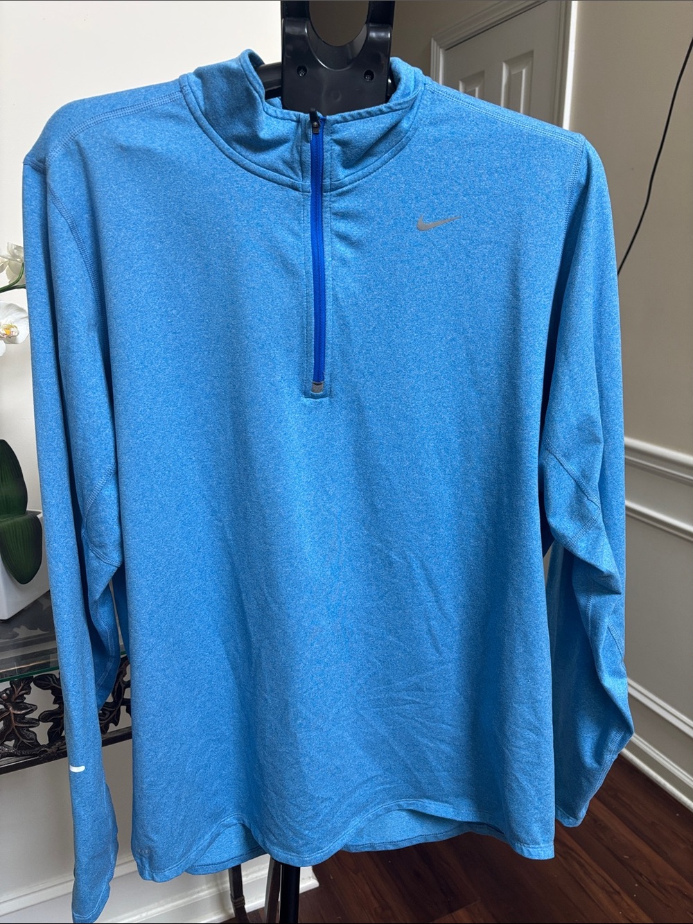 Nike Bright Blue Quarter-Zip Performance Pullover size XL